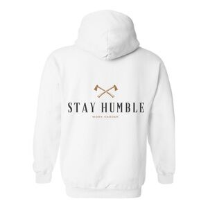 White Hoodie with Logo
